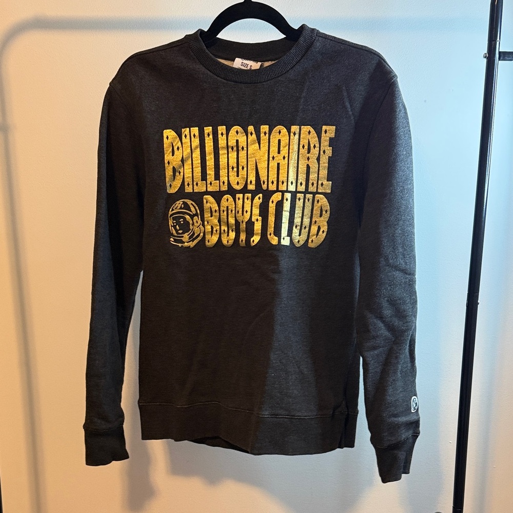 Billionaire Boys Club Black and Gold Crewneck Sweater